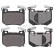 Kit de plaquettes de frein, frein à disque 35200 ABS