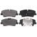 Kit de plaquettes de frein, frein à disque 35212 ABS