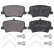 Kit de plaquettes de frein, frein à disque 35222 ABS