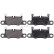 Kit de plaquettes de frein, frein à disque 35224 ABS