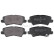 Kit de plaquettes de frein, frein à disque 35228 ABS