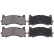 Kit de plaquettes de frein, frein à disque 35229 ABS