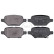 Kit de plaquettes de frein, frein à disque 35236 ABS