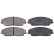 Kit de plaquettes de frein, frein à disque 35257 ABS