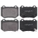 Kit de plaquettes de frein, frein à disque 35299 ABS