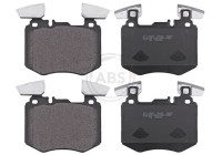 Kit de plaquettes de frein, frein à disque 35301 ABS