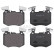 Kit de plaquettes de frein, frein à disque 35301 ABS