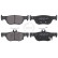 Kit de plaquettes de frein, frein à disque 35304 ABS