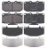 Kit de plaquettes de frein, frein à disque 35313 ABS