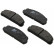 Kit de plaquettes de frein, frein à disque 36002 ABS