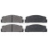 Kit de plaquettes de frein, frein à disque 36002 ABS, Vignette 4