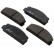Kit de plaquettes de frein, frein à disque 36004 ABS