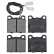 Kit de plaquettes de frein, frein à disque 36005 ABS, Vignette 4