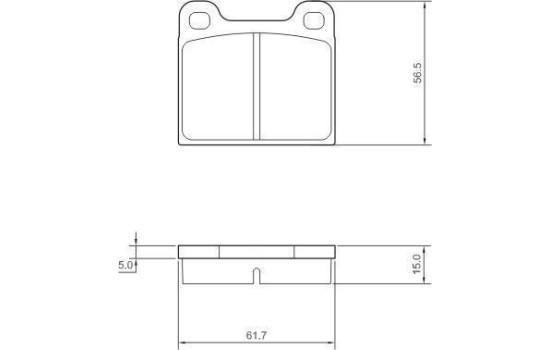 Kit de plaquettes de frein, frein à disque 36009 ABS, Image 2
