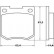 Kit de plaquettes de frein, frein à disque 36017 ABS, Vignette 2