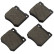 Kit de plaquettes de frein, frein à disque 36017 ABS