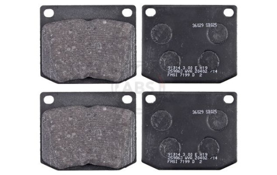 Kit de plaquettes de frein, frein à disque 36029 ABS, Image 3