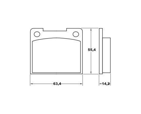 Kit de plaquettes de frein, frein à disque 36037 ABS, Image 2