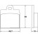 Kit de plaquettes de frein, frein à disque 36038 ABS, Vignette 2