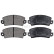 Kit de plaquettes de frein, frein à disque 36042 ABS, Vignette 4