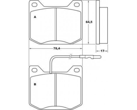 Kit de plaquettes de frein, frein à disque 36043 ABS, Image 2