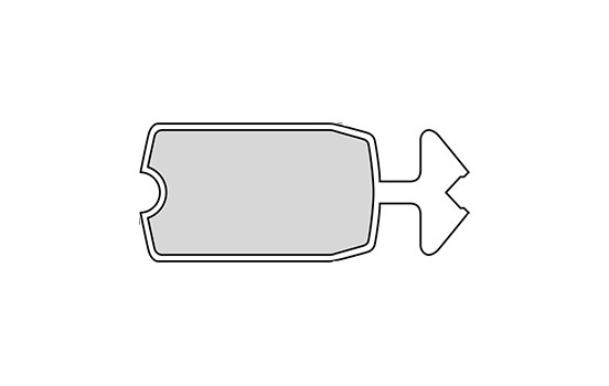 Kit de plaquettes de frein, frein à disque 36046 ABS, Image 3