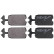 Kit de plaquettes de frein, frein à disque 36046 ABS, Vignette 4