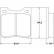 Kit de plaquettes de frein, frein à disque 36061 ABS, Vignette 2