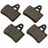 Kit de plaquettes de frein, frein à disque 36070 ABS