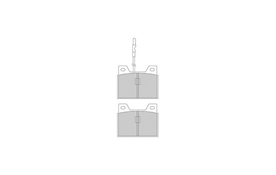 Kit de plaquettes de frein, frein à disque 36077 ABS, Image 3