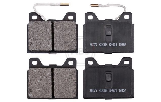 Kit de plaquettes de frein, frein à disque 36077 ABS, Image 4