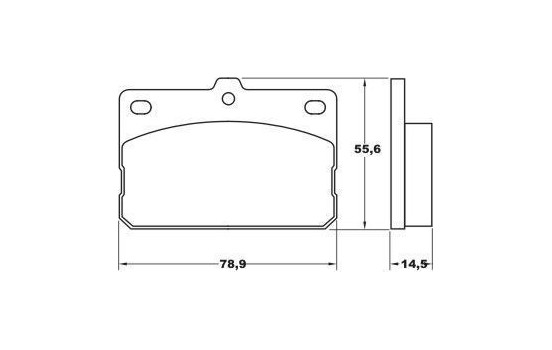 Kit de plaquettes de frein, frein à disque 36079 ABS, Image 2