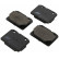Kit de plaquettes de frein, frein à disque 36080 ABS