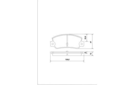 Kit de plaquettes de frein, frein à disque 36081 ABS, Image 2