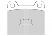 Kit de plaquettes de frein, frein à disque 36088 ABS