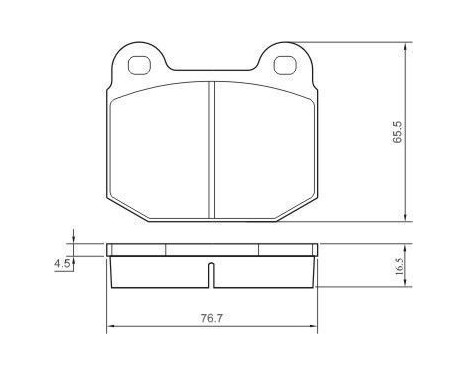 Kit de plaquettes de frein, frein à disque 36090 ABS, Image 2