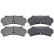 Kit de plaquettes de frein, frein à disque 36092 ABS, Vignette 4