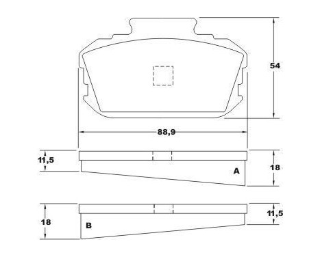 Kit de plaquettes de frein, frein à disque 36101 ABS, Image 2
