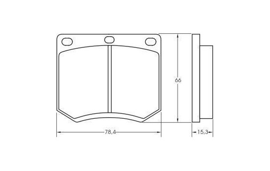 Kit de plaquettes de frein, frein à disque 36109 ABS, Image 2