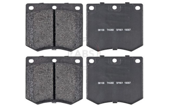 Kit de plaquettes de frein, frein à disque 36109 ABS, Image 4