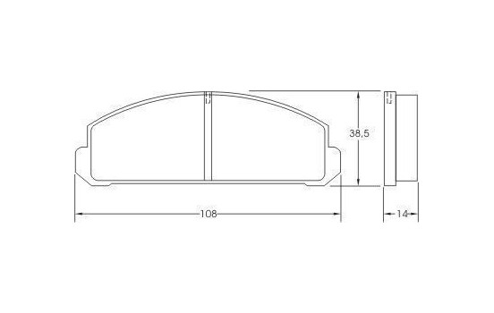 Kit de plaquettes de frein, frein à disque 36120 ABS, Image 2