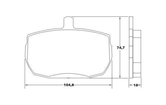 Kit de plaquettes de frein, frein à disque 36124 ABS, Image 2