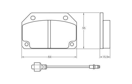 Kit de plaquettes de frein, frein à disque 36130 ABS, Image 3