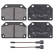 Kit de plaquettes de frein, frein à disque 36130 ABS, Vignette 4