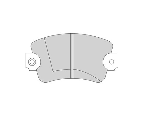 Kit de plaquettes de frein, frein à disque 36131 ABS, Image 2
