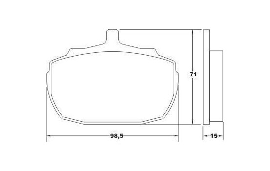 Kit de plaquettes de frein, frein à disque 36139 ABS, Image 2