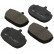 Kit de plaquettes de frein, frein à disque 36139 ABS