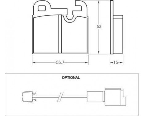 Kit de plaquettes de frein, frein à disque 36141 ABS, Image 2