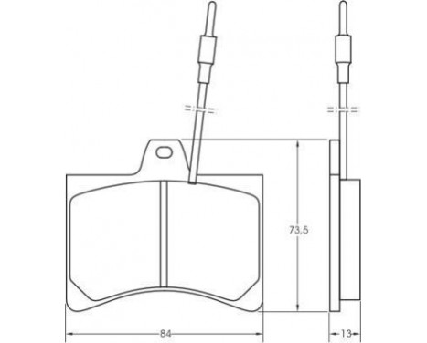 Kit de plaquettes de frein, frein à disque 36144 ABS, Image 3