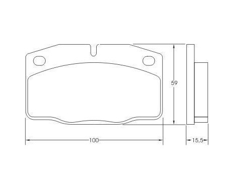 Kit de plaquettes de frein, frein à disque 36145 ABS, Image 2